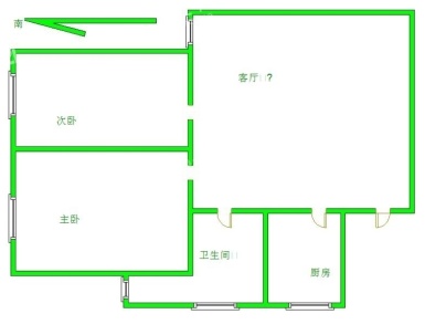 御溪美景 2室 2厅 90平米