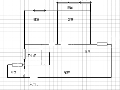 西城人家C区 2室 1厅 75平米