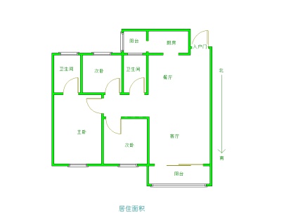 恒大御景湾 3室 2厅 118平米