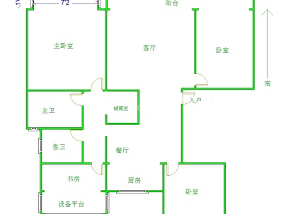 融翔·江山印 3室 2厅 128平米