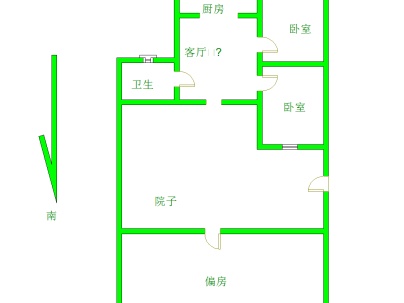 农林巷 3室 1厅 48平米