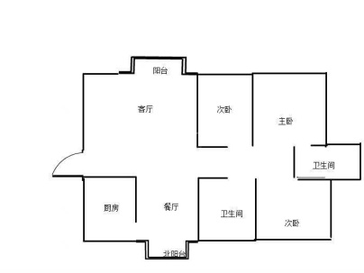 皇御豪庭 3室 2厅 119平米