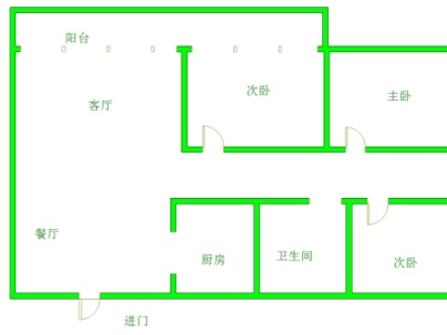 东信璟园 3室 2厅 106.75平米