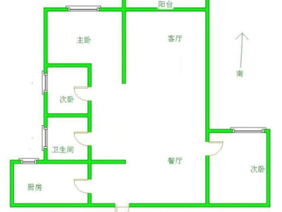 金碧御苑（四里庄回迁房） 3室 2厅 96平米