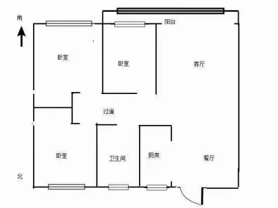 绿城诚园 3室 2厅 103.77平米