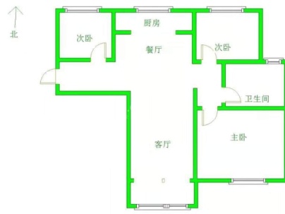 九香美城 3室 2厅 108平米