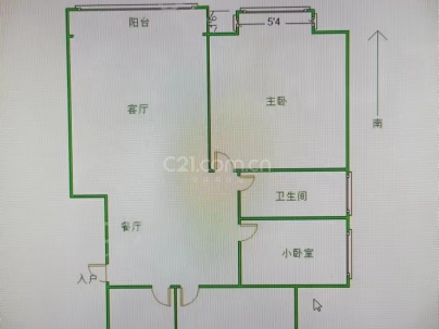 西城人家B区 3室 2厅 96平米