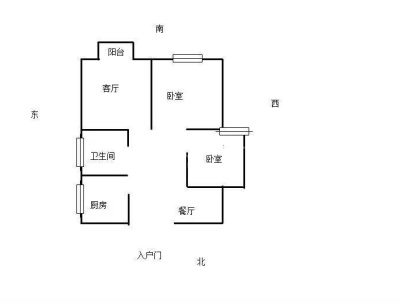 顺和家园 2室 2厅 88平米