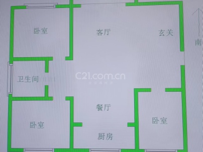 合欢家园 3室 2厅 115平米