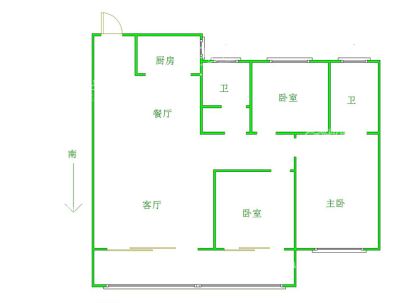 华科·毓秀天城 3室 2厅 112平米