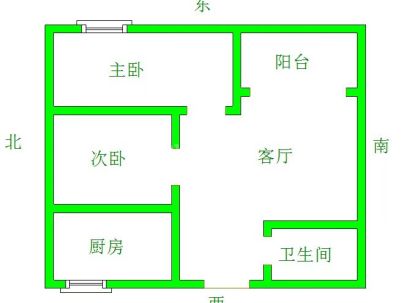 中苑大厦 2室 1厅 103平米