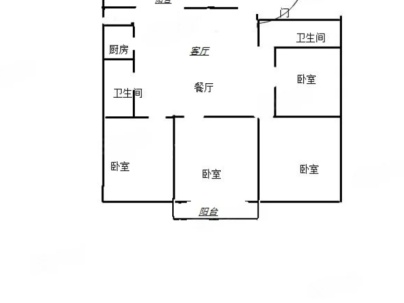 黎苑H组 4室 2厅 173平米