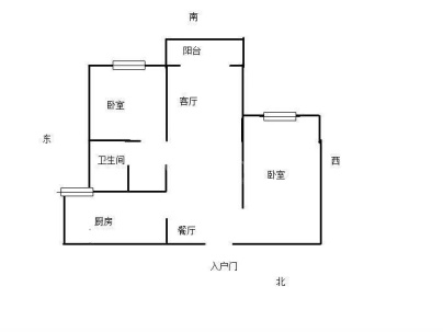 翰林学府 2室 2厅 88平米