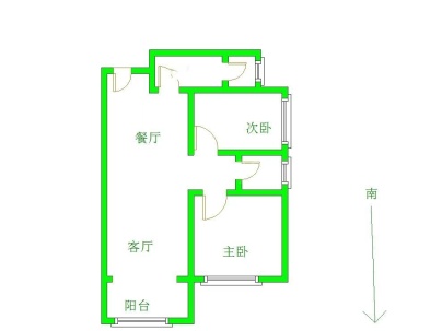 恒大名都 2室 1厅 90平米