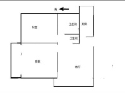 西城人家B区 2室 2厅 75平米