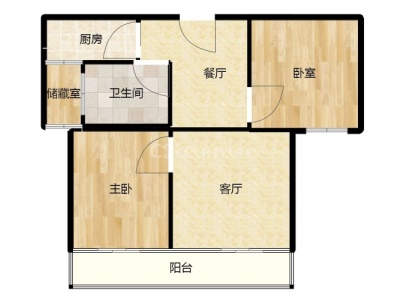 园林家园 2室 2厅 85平米