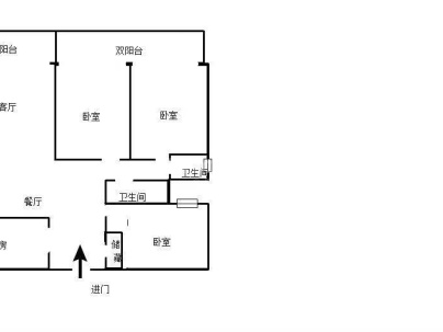 中泰国际花园 3室 2厅 135平米