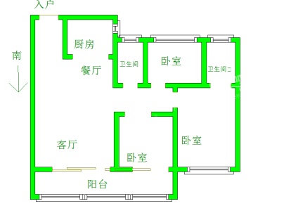 碧桂园·天玺 3室 2厅 110.9平米