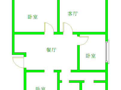 虎山路二建 4室 1厅 92平米