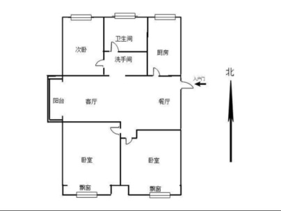 港利·文庭雅苑 3室 2厅 110平米