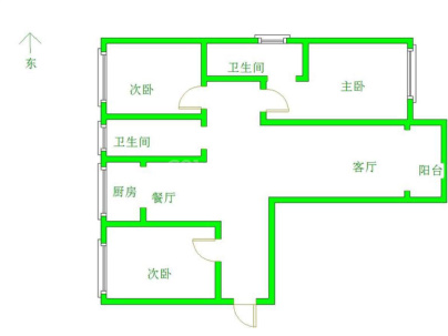 隆湖佳苑 3室 2厅 125平米