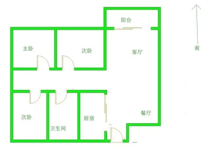 九香美城 3室 2厅 92平米