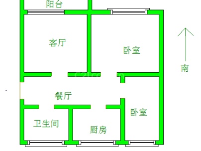 矿建基地 2室 2厅 57.5平米