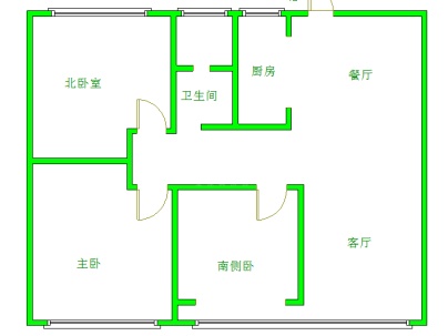 壹号院 3室 2厅 107平米