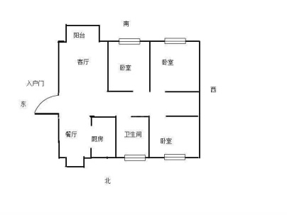 玖珑府 3室 2厅 108平米