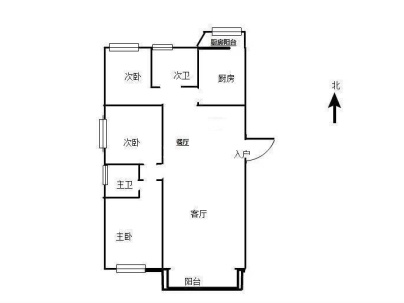 恒大名都 3室 2厅 109.24平米