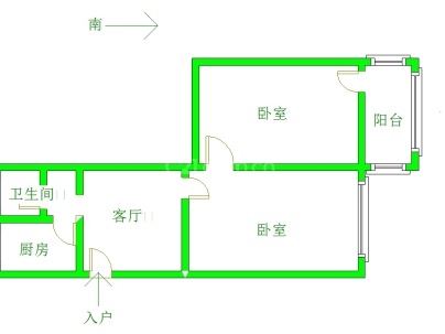 黎苑一期 2室 1厅 60平米