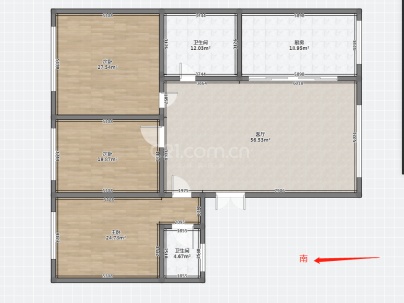 金柏湾 3室 2厅 143平米
