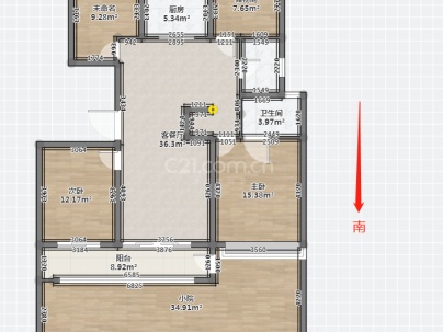 建业桂园三期·东府 3室 2厅 130平米