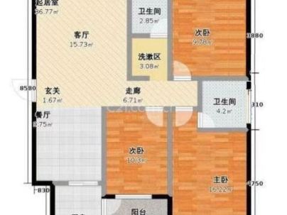 华富秀水苑 3室 2厅 153.67平米