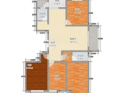义乌城（一期、二期） 4室 2厅 180平米