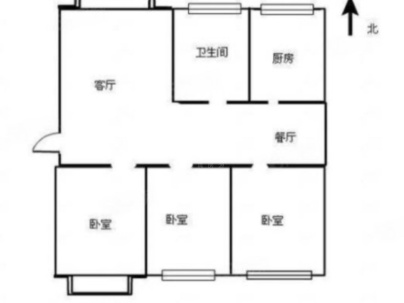 黄山中学宿舍 3室 2厅 138平米