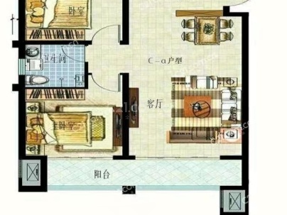青建和泰名苑 3室 2厅 101平米