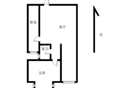 一品江山(一期东大院) 1室 1厅 71.27平米