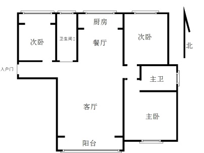 御园(缤纷广场) 3室 2厅 131平米