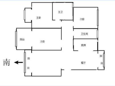 建业桂园(电梯) 3室 2厅 144平米