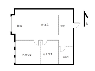 应天国际广场(公寓楼) 2室 1厅 98平米
