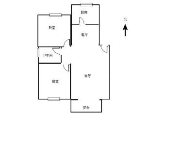 上海城市花园(步梯) 2室 2厅 98平米