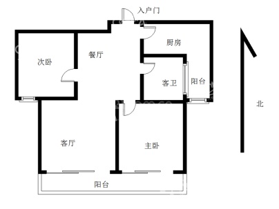 一品江山(一期东大院) 2室 2厅 99.98平米