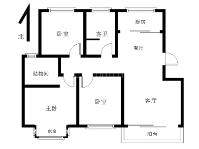 枫桦景苑 3室 2厅 130平米