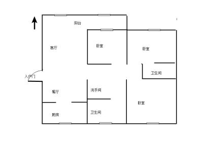 红星小区 3室 2厅 140平米