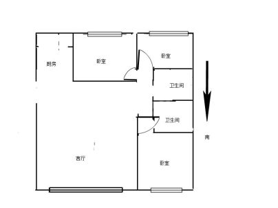 归德东苑(南部新城) 3室 2厅 128.1平米