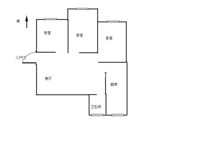 农行公寓(文化路) 3室 1厅 75平米
