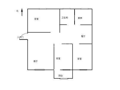 军分区干休所家属院(文化路) 3室 2厅 70.8平米
