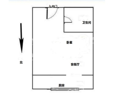 东方现代城(公寓楼) 1室 1厅 54平米