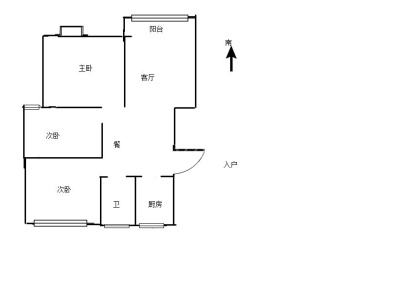 天明城(洋房) 3室 2厅 105平米